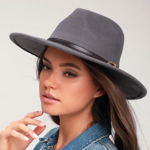 Blue Wool stylish hat